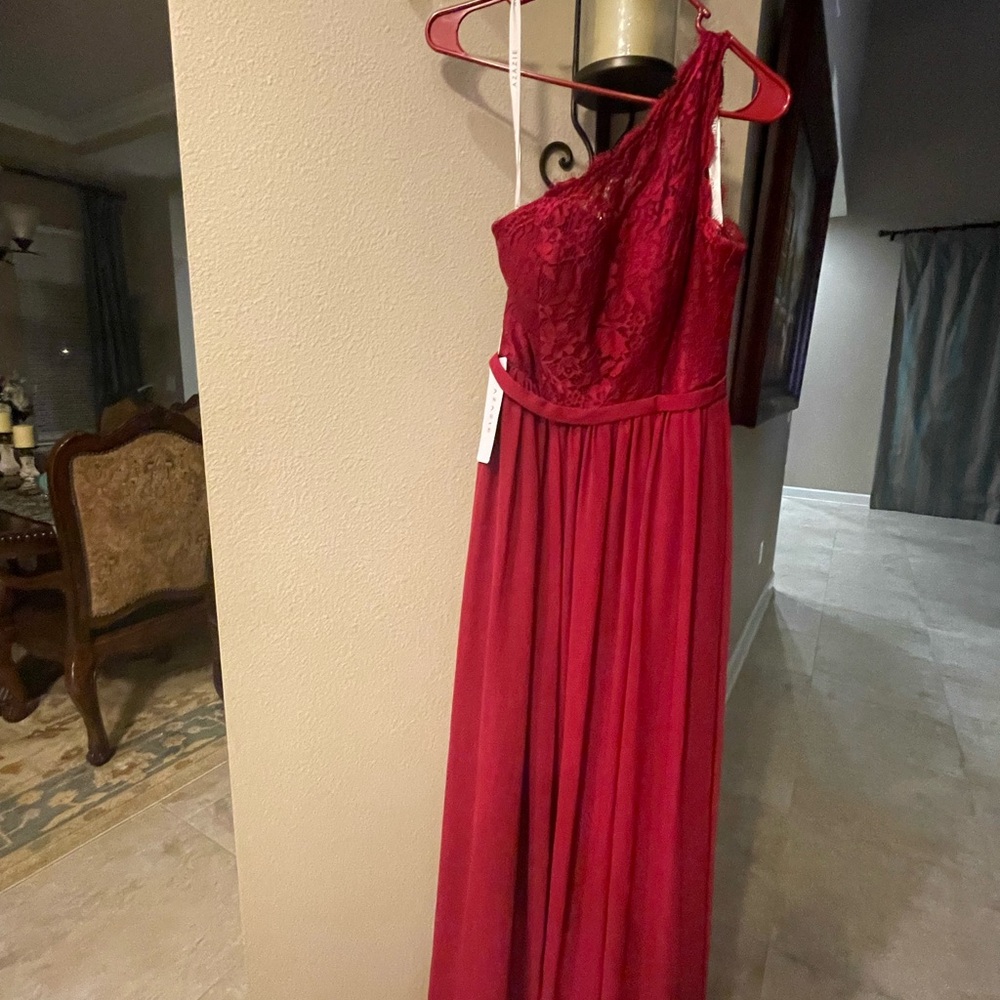 NWT AZAZIE BURGUNDY FORMAL DRESS - Picture 7 of 12
